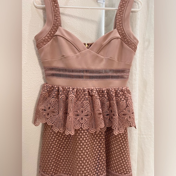 NWT!! SELF-PORTRAIT Square Neckline Mini Dress - Picture 5 of 8